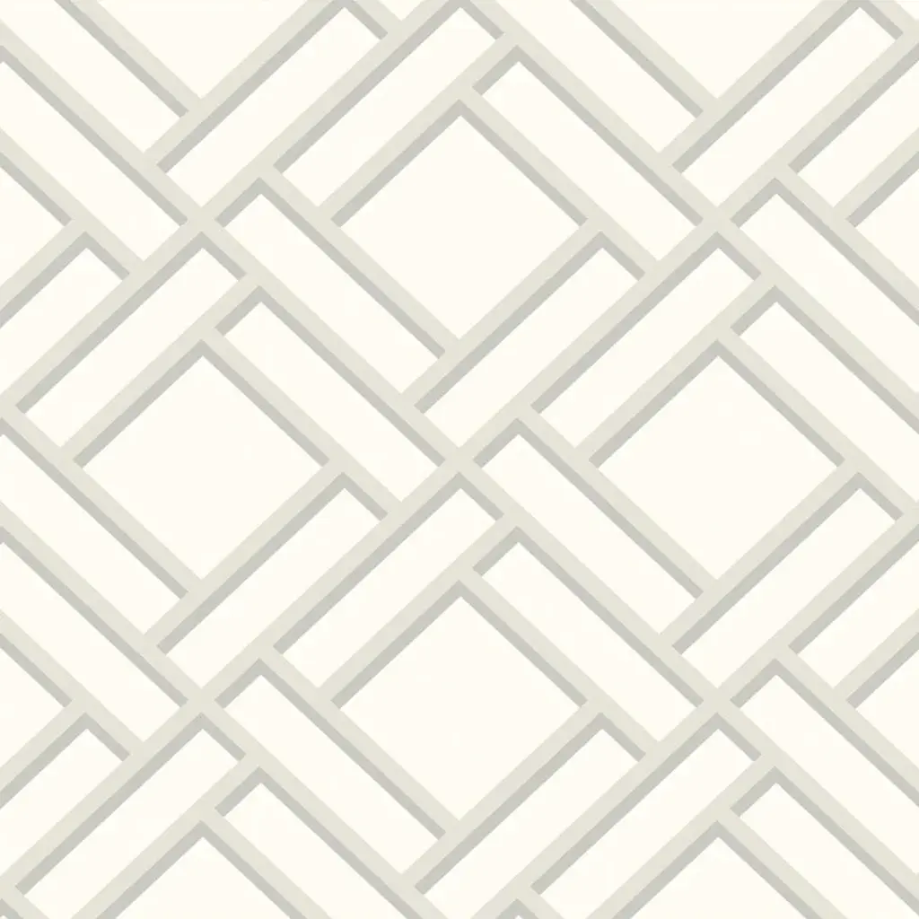 Block Trellis Luxe Retreat Wallpaper
