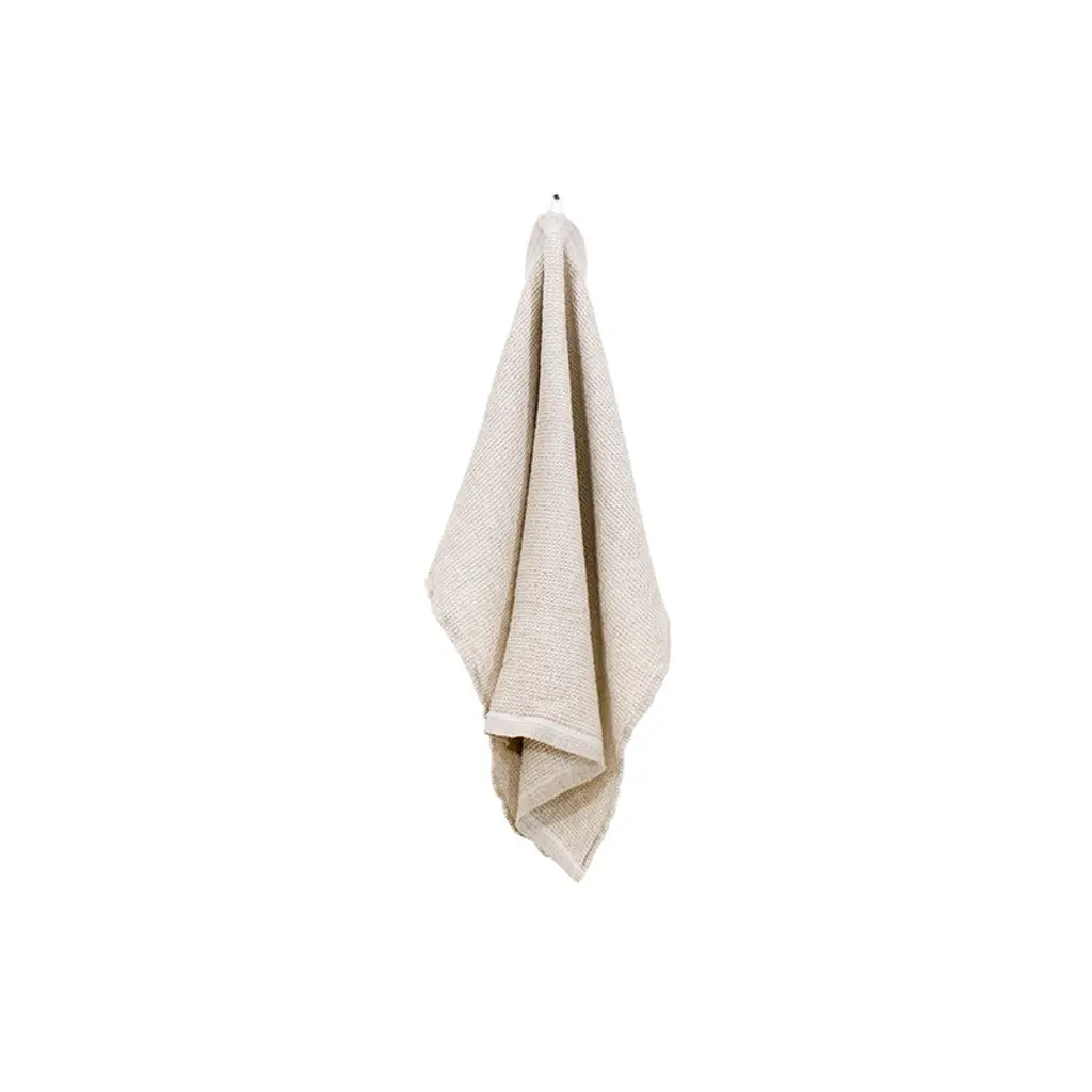 Terva Hand Towel, White - Linen