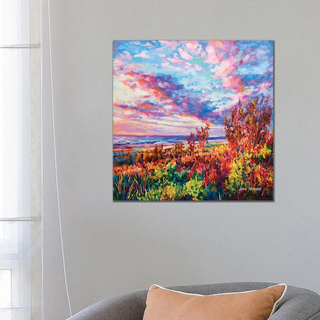 Icanvas "Welcome A New Day" By Leon Devenice Canvas Print - 12x12x0.75