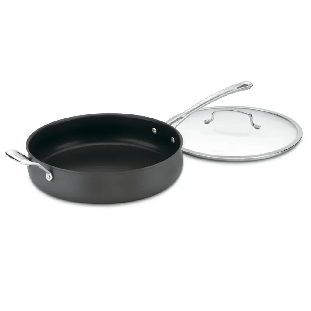 Cuisinart 12 In. Hand-Anodized Aluminum Saute Pan With Lid